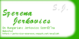 szerena jerkovics business card